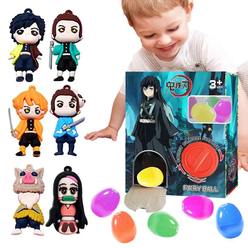 

Surprise Eggs Filled With 6 Mini Ghost Killing Blade Dolls Toy For Easter Basket Fillers Easter Eggs Hunt Easter Party Favor