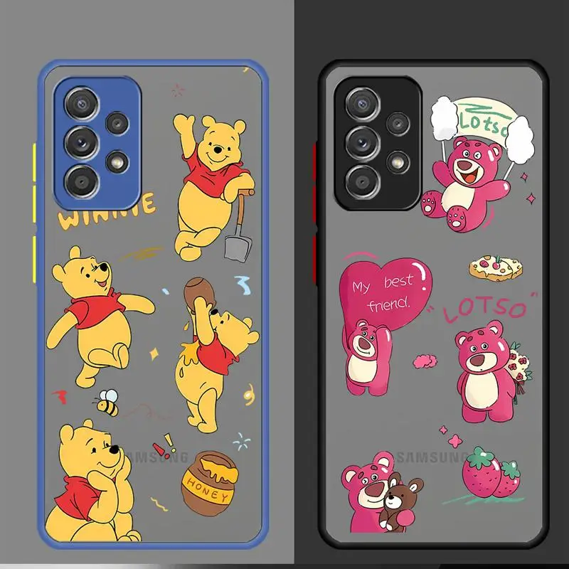 Чехол для телефона Samsung Galaxy A33 A24 A13 A52 A53 A70 A73 A22 A12 A42 Защитный чехол Funda Disney Winnie Pooh Tigger