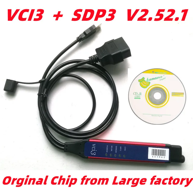 

Сканер для тяжелых грузовиков SDP3 2.52.1 VCI3, диагностика повышенной эксплуатационной надежности, Wi-Fi OBDII сканер для Scania VCI3 work WIN 7 WIN 10, обновление ...