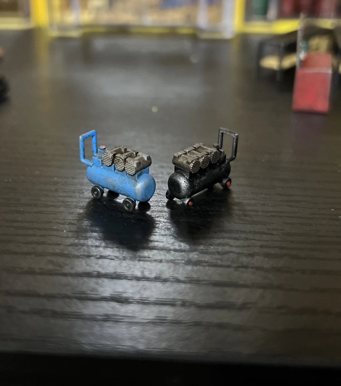 Model Car Workshop Maintenance Tool Air Compressor Display Scene Model Toy