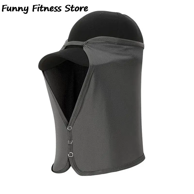 Кепка От Солнца со съемной маской для мужчин и женщин рыбалки езды на велосипеде