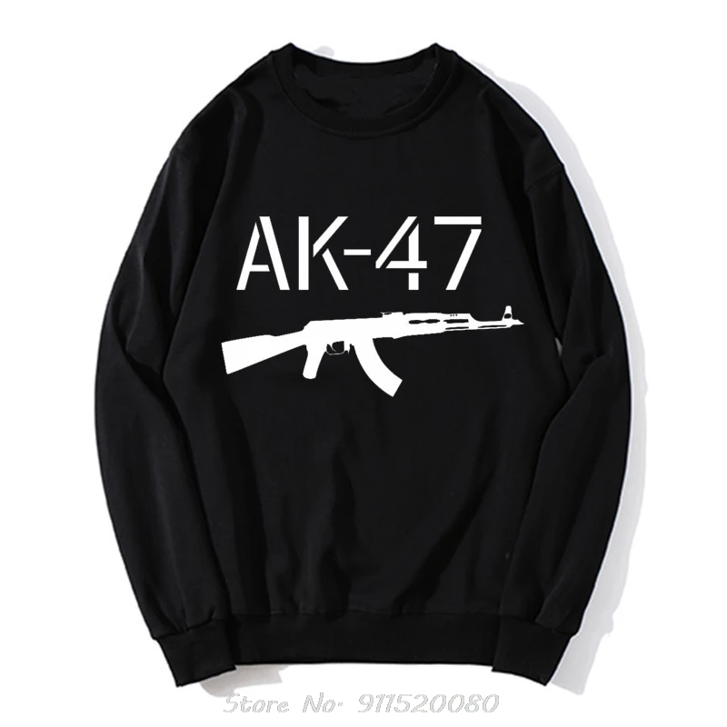 Пуловер с капюшоном Ak 47 Калашников Ak47 толстовка большого размера русская