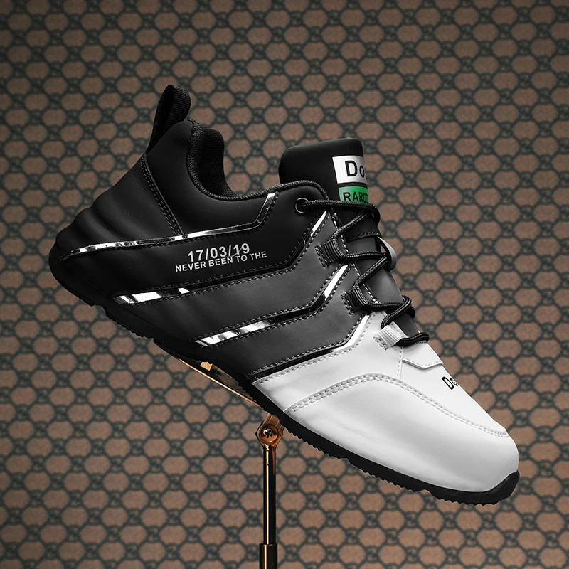 G2-A777 FASHION GOLF SHOES MEN GENUINE LEATHER SNEAKERS SHOES COMFORTABLE OUTDOOR WALKING 39-44 WALKING BIG FOOTWEARS