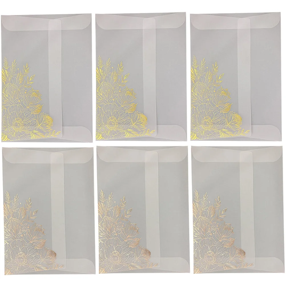 

6Pcs Invitations Envelopes Weddings Cards Birthday Bridal