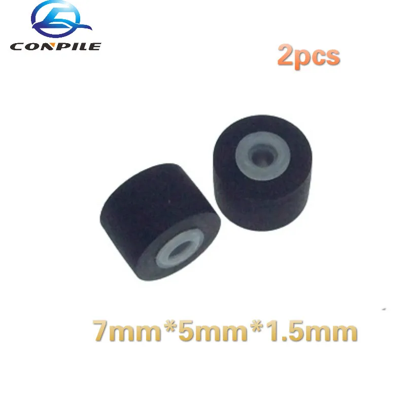 2pcs 7mm*5mm*1.5mm pinch roller for Sony Walkman WM-F550C WM-506 Bf608 WM-150 cassette deck