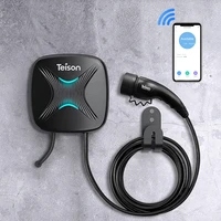 wholesale 7kw 32a electric car charger station app wifi smart ev wallbox type 2 plug