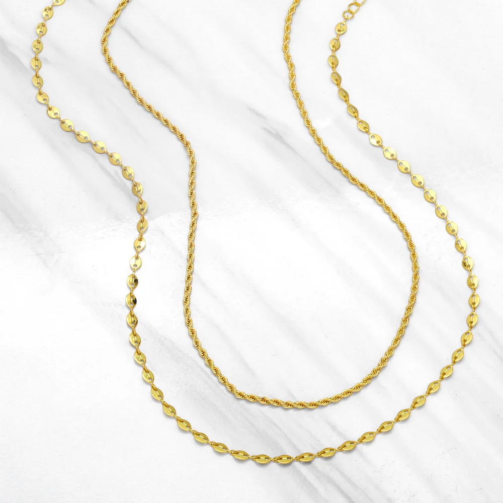 Простые ожерелья из нержавеющей стали с кофейными зернами для женщин