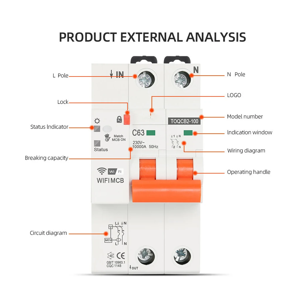 

Автоматический выключатель с интеллектуальным измерением, беспроводной мини-прерыватель, защитное устройство, переключатель для переключения, бытовые прерыватели, защита