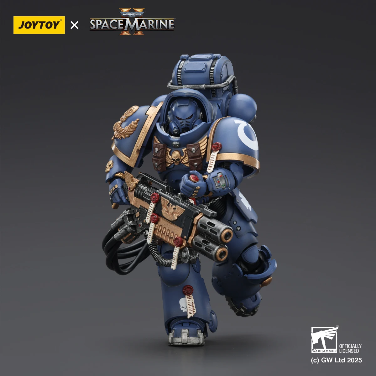 Фото Фигурка JOYTOY Warhammer 40K 1/18 Ultramarines Heavy Relic Primus Armor Artificer: Воин-артификер в броне Relic, модель для сборки, игрушка №4
