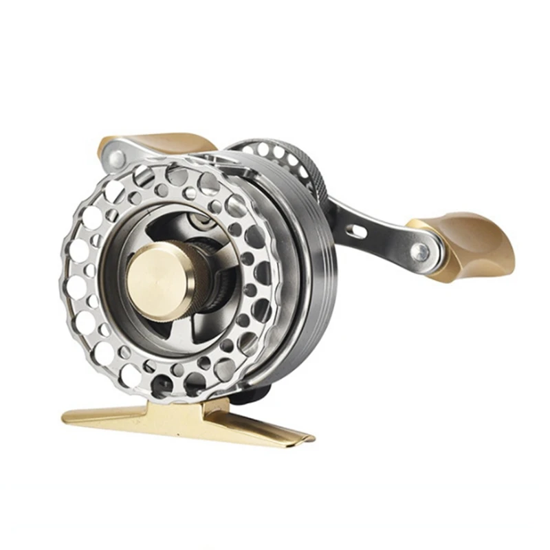 

New Raft Fishing Wheel All-Metal Ice50 Release Force Micro-Lead Bridge Raft Stainless Steel Sea Raft Ice Fishing Raft Wheel