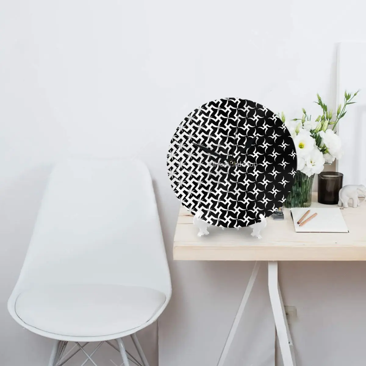 Настенные часы Jain Swasti декоративные круглые для комнаты необходимые украшения