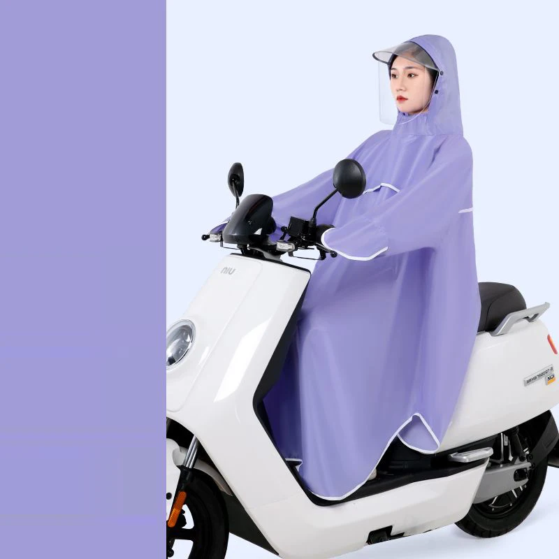 

New Rain Cape Men Women Raincoat Bicycle Raincoat Rain Coat Rainwear with Reflector Rainproof Poncho with Reflective Strip