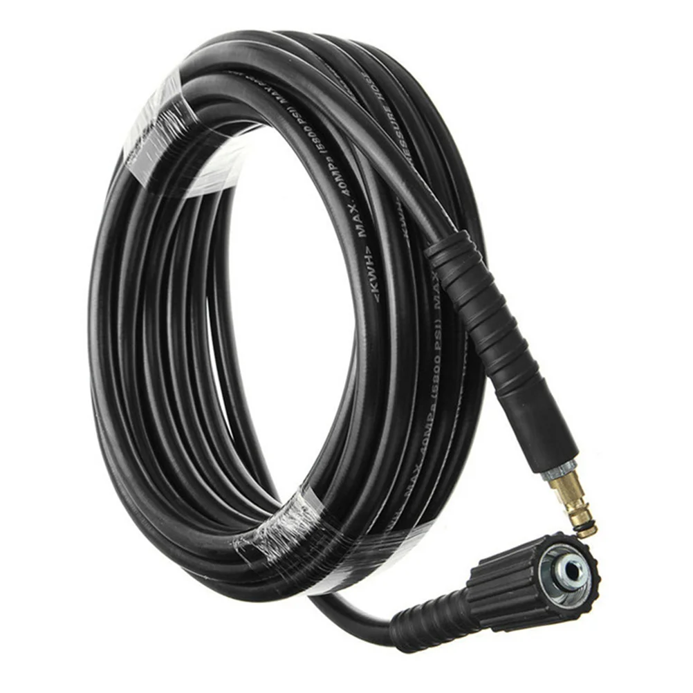 

6m Plastic Washing Machine Hose High Pressure Car Washing Pipe Water Heater Hose for K2 K3 K4 K5 Car Cleaning Washer (Black)