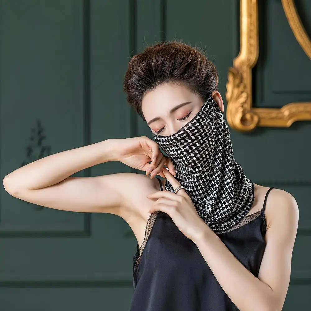 

Женский шифоновый шарф-Бандана с защитой от УФ-лучей и пыли