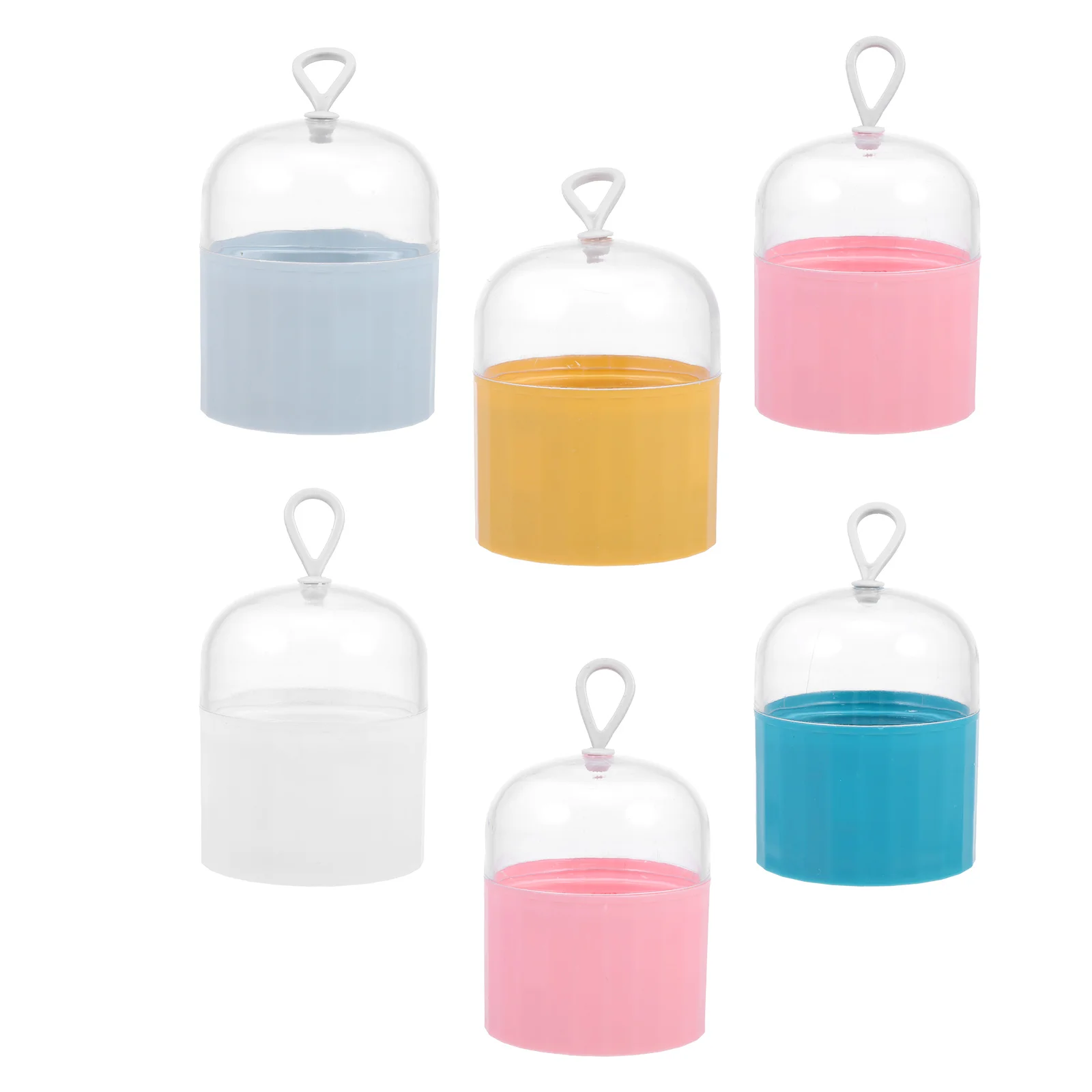

6Pcs Makeup Egg Cases Beauty Egg Holders Makeup Blender Boxes Travel Supply (Mixed Color)