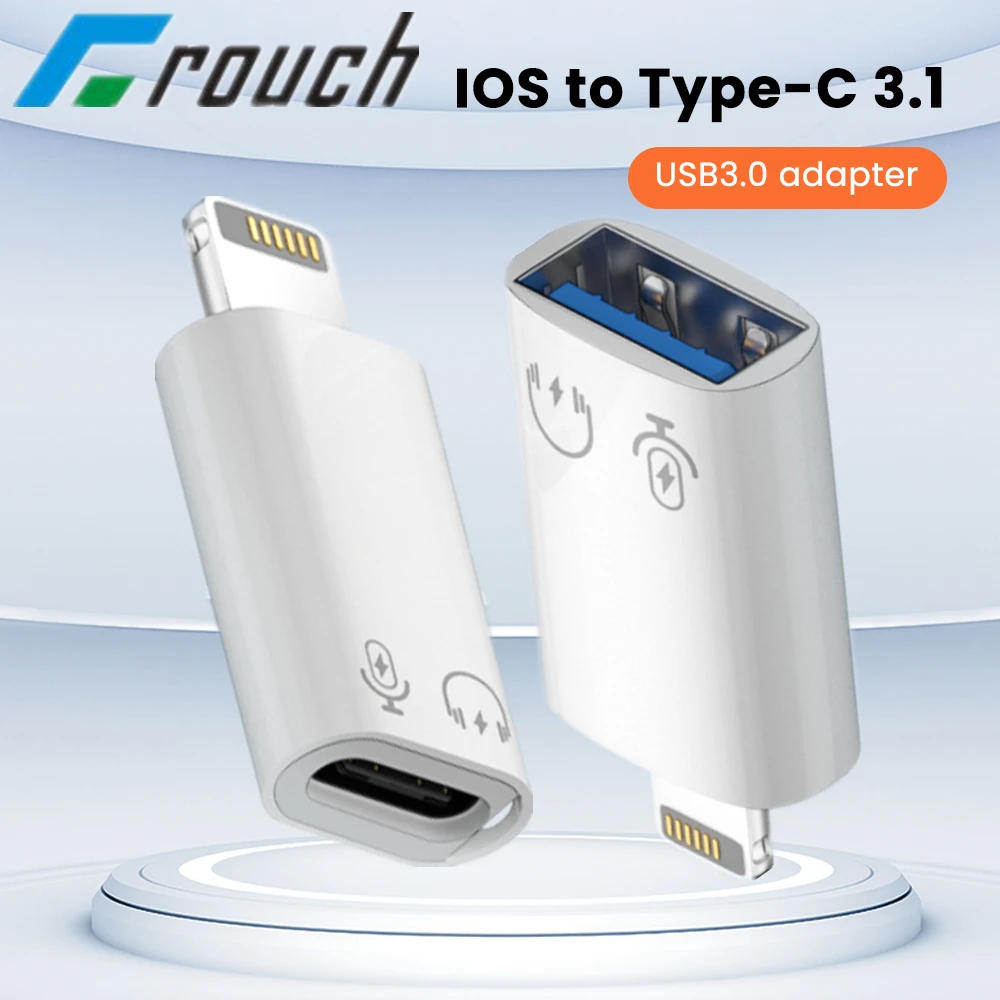 

Crouch USB C To Lightning OTG USB Adapter For iphone Lightning To Type C 3.1 USB 3.0 Connector For ipad iphone Headphone Adapter