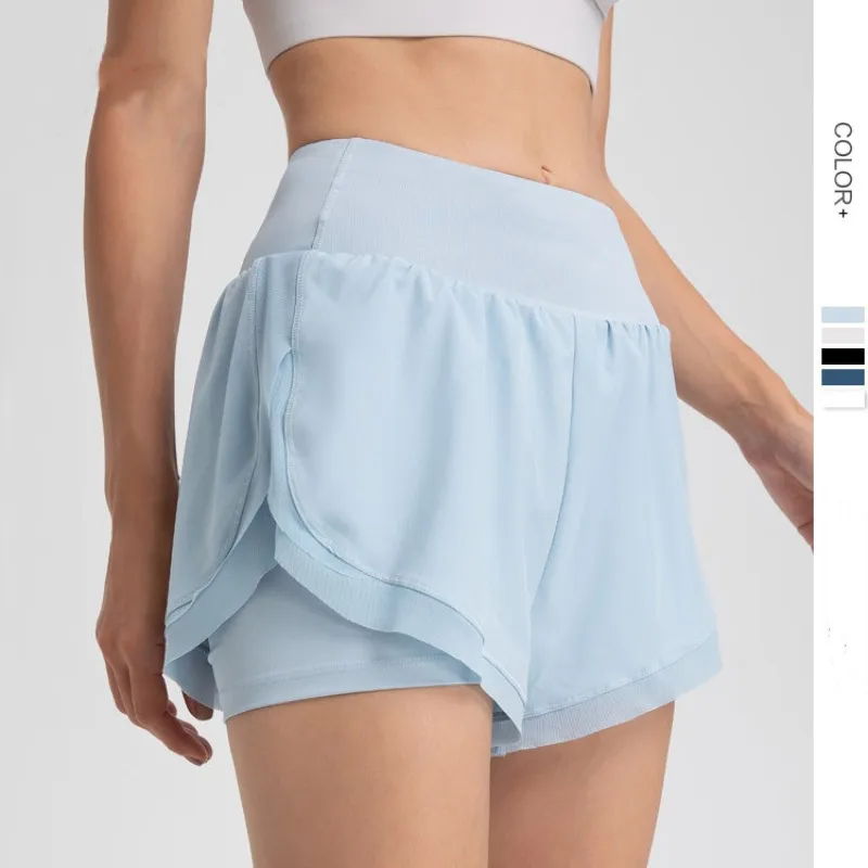 Yoga Exercise Running Loose Fitting Slimming Shorts Women's Summer Anti Glare Fitness Quick Drying Pants Yoga Suit Large Size