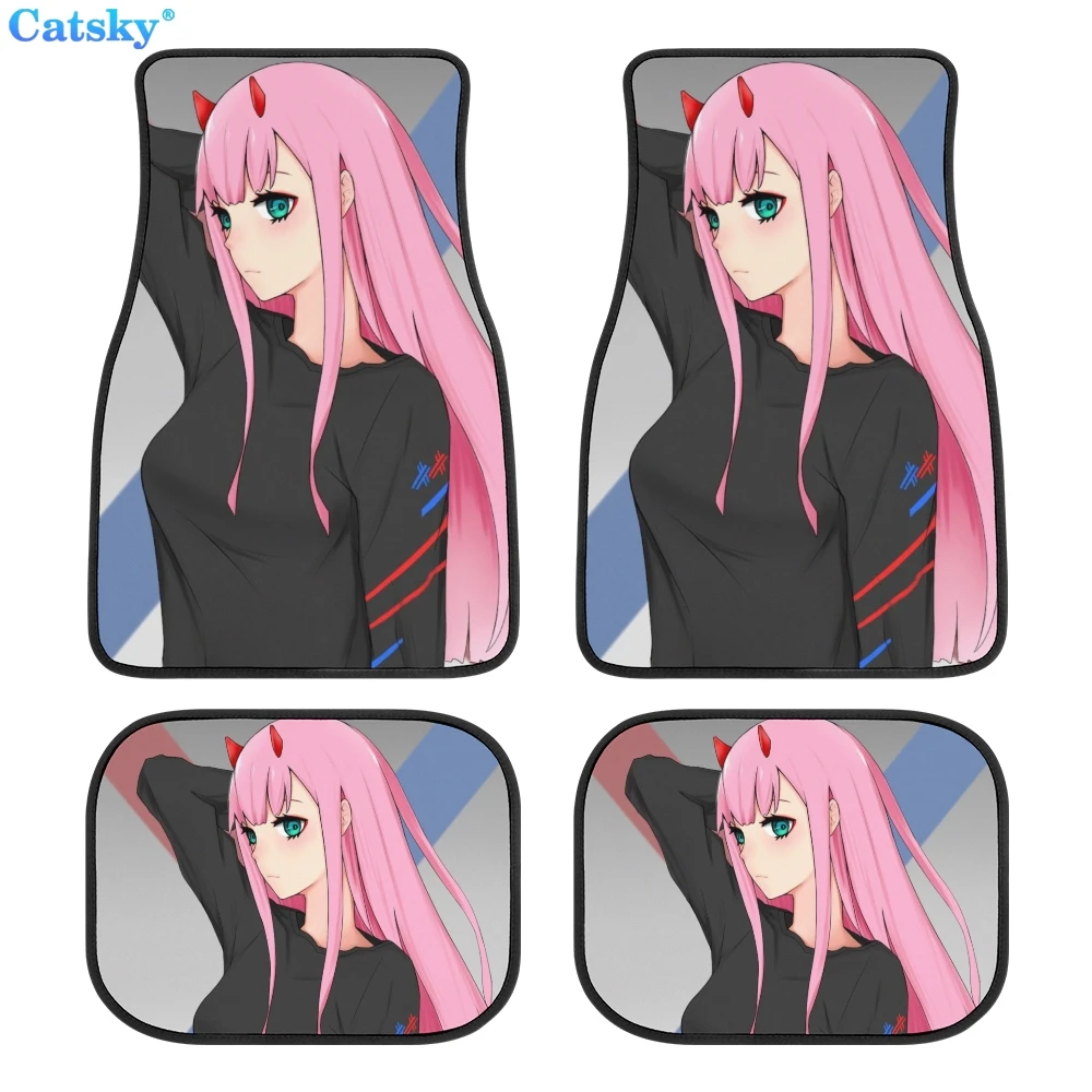 

FRANXX Zero Two Car Floor Mats Hippie Car Mat Car Accessories Gift Stoner Gift Retro Car Accessories Interior Car Decor