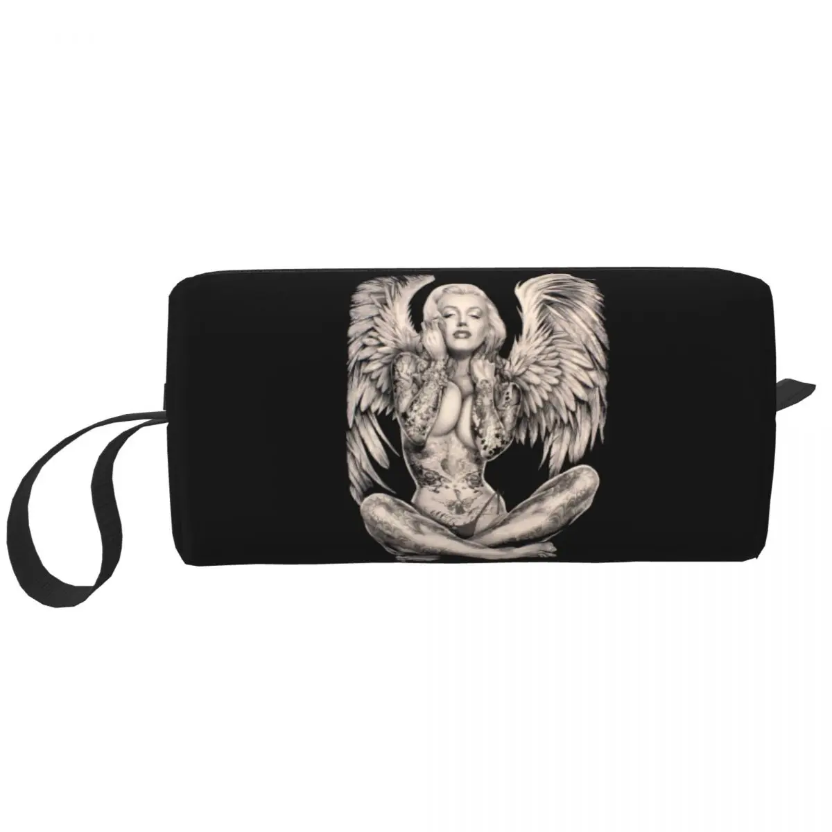

Cute Sexy Golden Girl Travel Toiletry Bag for Women Makeup Cosmetic Bag Beauty Storage Bags Dopp Kit Case Box