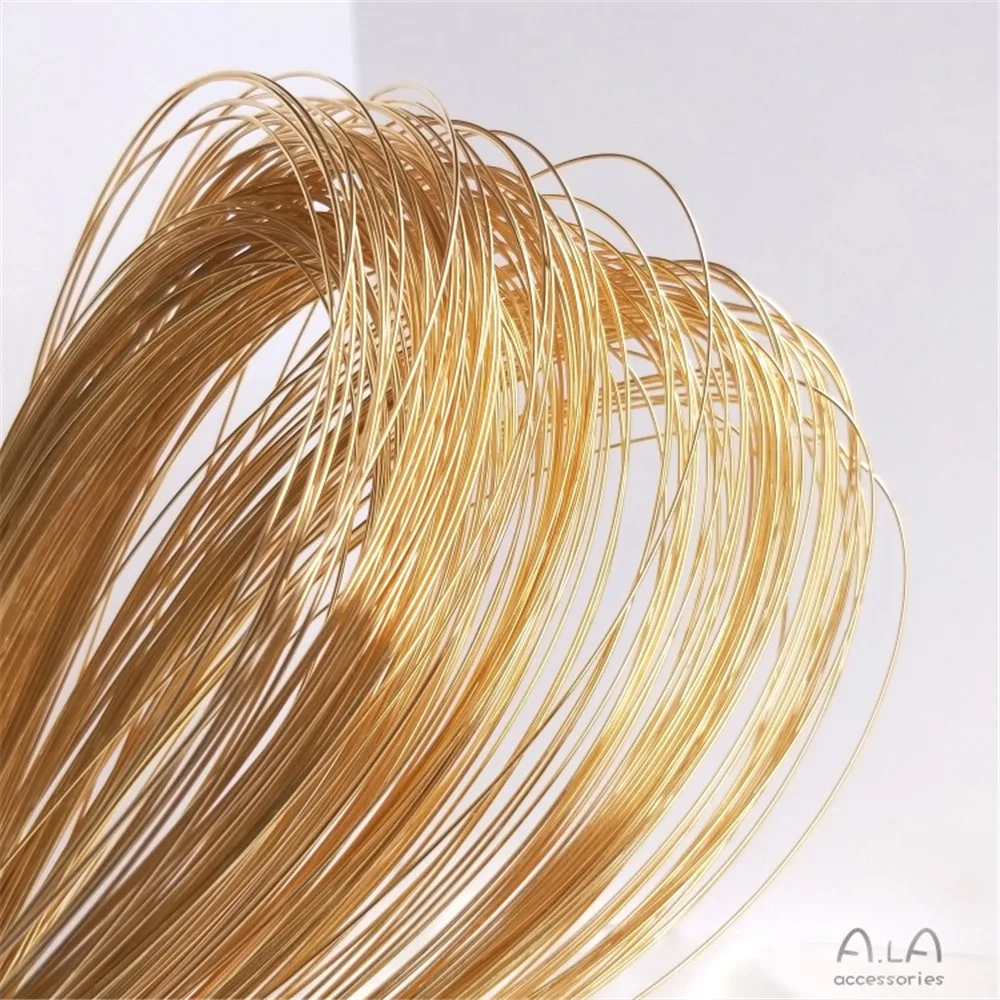 

14K Gold Filled Plated Semi-hard wire not peeling gold wire manual winding diy first jewelry material