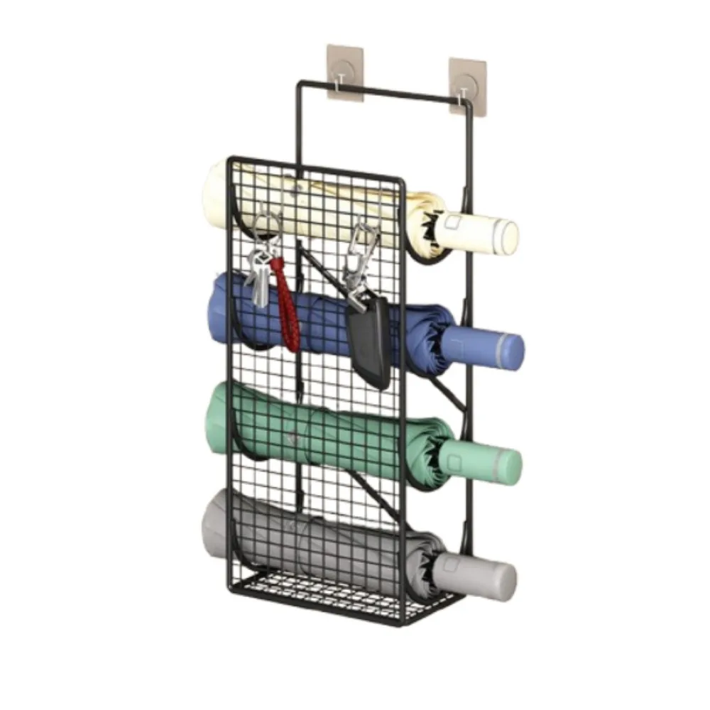 

Настенный держатель для зонтов, металлический, белый/черный/золотой