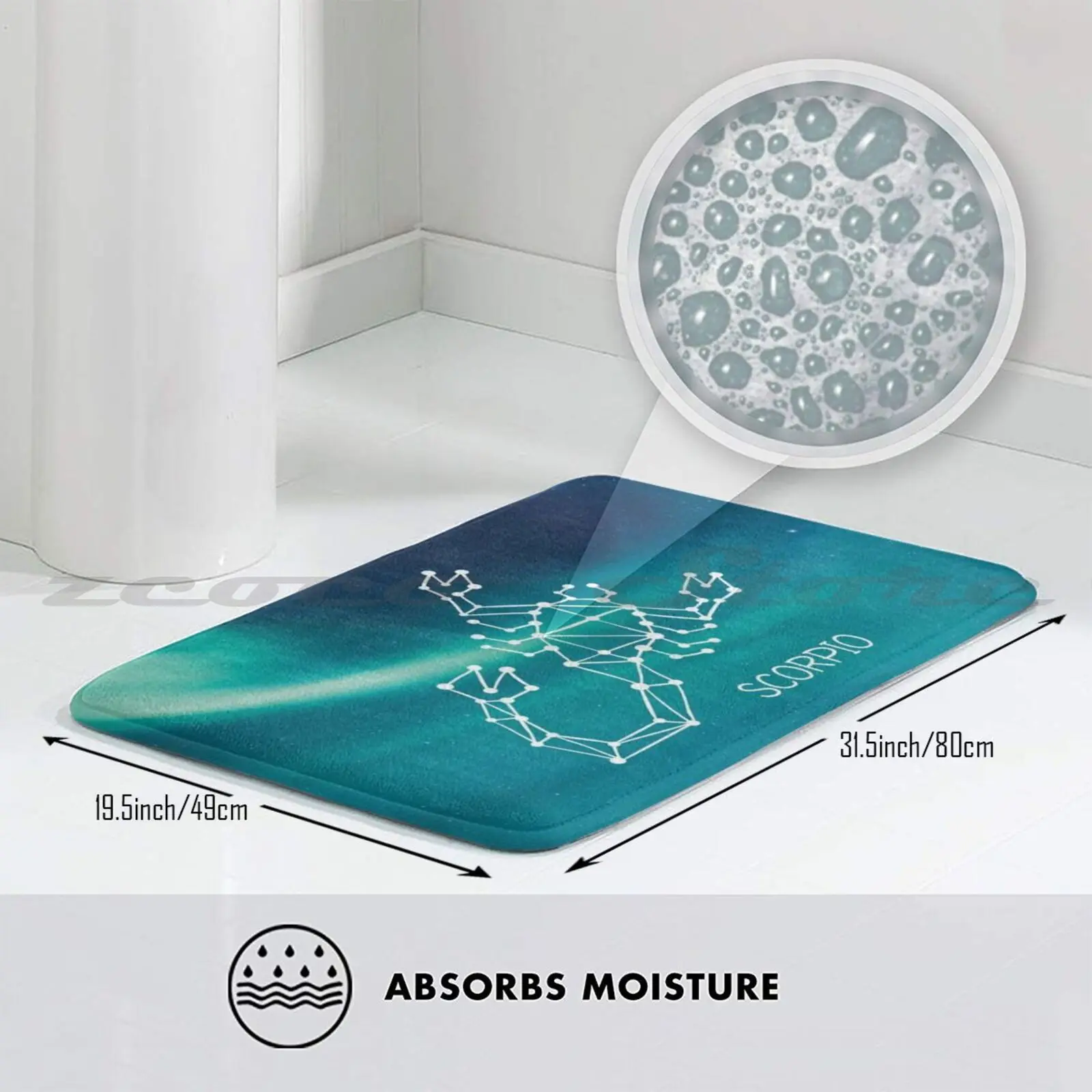 Маска-коврик со знаками Зодиака скорпиоскопом на день рождения нескользящий