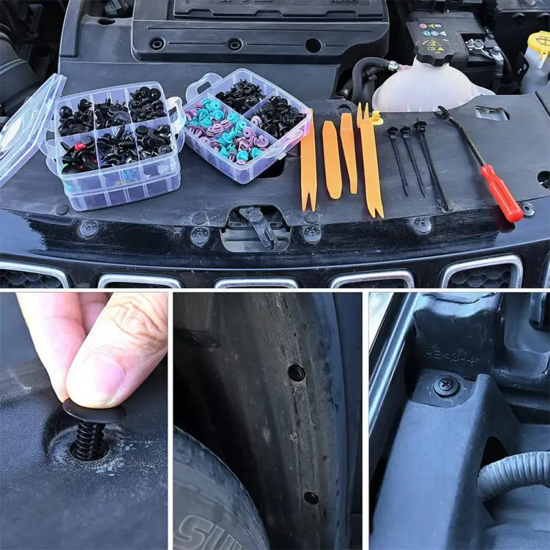 

Multifunctional Car Buckle Set 17x17x16cm Easy To Use Car Fastener Kit High Quality Car Supplies Portable Durable 946g
