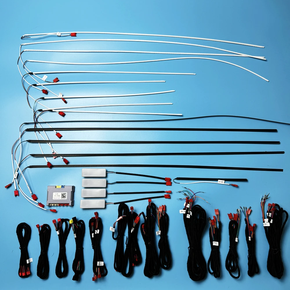 

Автомобильный светодиодный окружающий свет, подходящий для BMW G30 G31, 11-цветный, внутренняя атмосфера, дверная форма, световая полоса, управление протоколом экрана