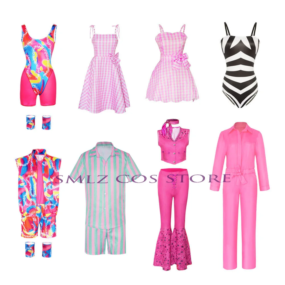 

Anime Blair Delancy Cosplay Costume Men Ken Cosplay Pink Clothes Top Pants Suit Halloween Costumes Swimsuit for Woman