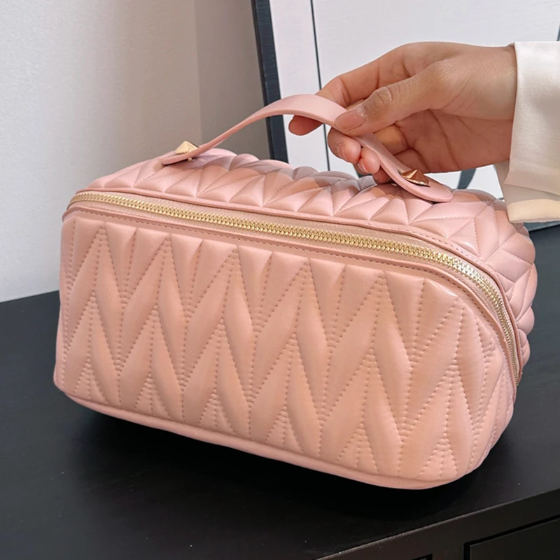 

Makeup Handbag Storage Bag Portable Zipper Large Home Gadgets Storage Bag Personalized Kosmetyczka Damska Tourist Supplies