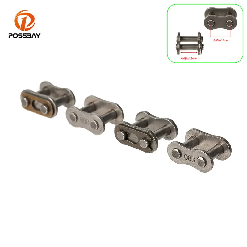 

Motorcycle 4 pcs 428 Chain Master Links Accessories for Honda Yamaha Suzuki Kawasaki Dirt Bike ATV Quad Gold Pitpro Universal