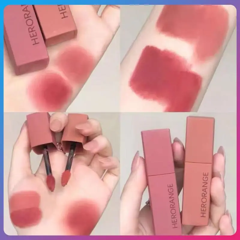 

6 Colors New Brand Makeup Lipstick Matte Lipstick Brown Chocolate Color Liquid Lipstick Lip Gloss Matte Batom Make Up