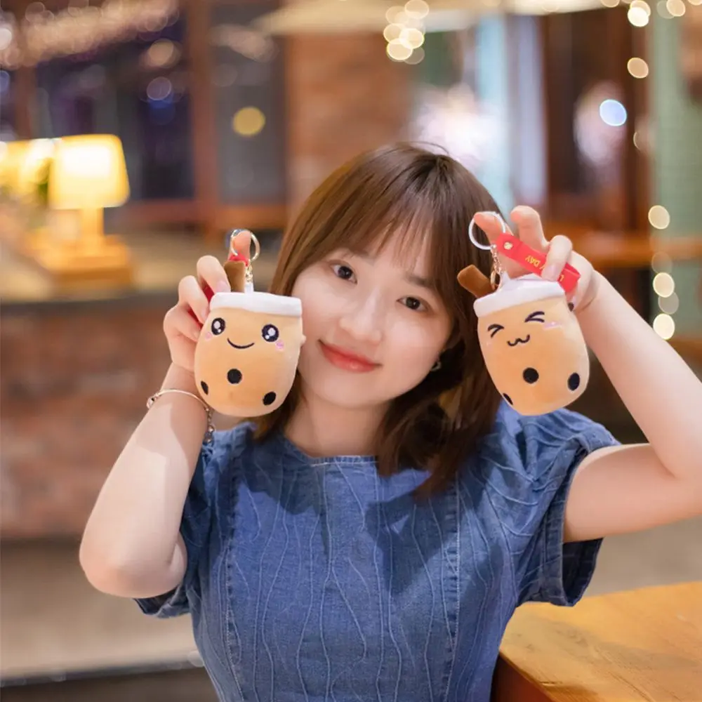 

Boba Кукла мультфильм дизайн дети мужчины плюшевая игрушка кулон женщины брелок автомобиль брелок украшения пузырь молока чай брелок