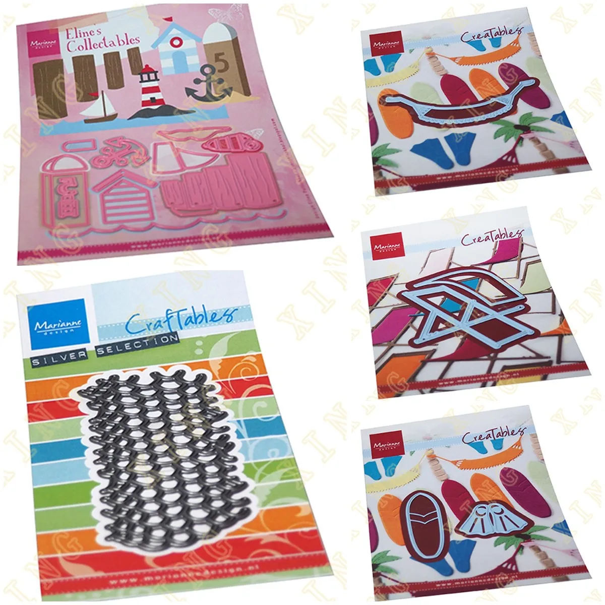 

Surfboard Hammock Beach Chair 2023 New Metal Cutting Dies Craft Embossing Make Paper Greeting Card Making Template DIY Handmade