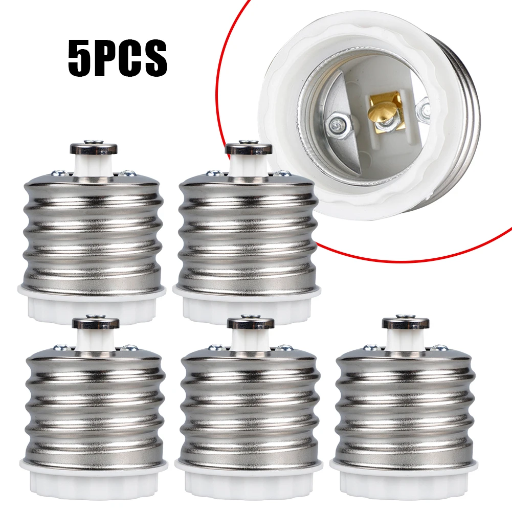 

Conversion Lamp Holder E40 To E27 Lamp Conversion Lamp Holder To Edison E27 LED White 5pcs Bulb Socket Adapter