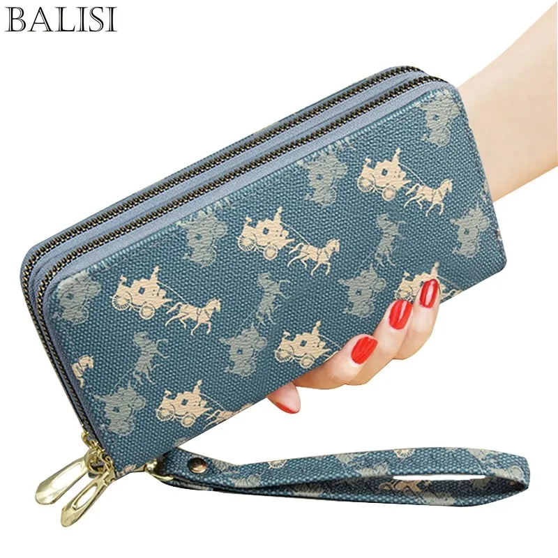 

Женский кошелек из кожи, большой женский кошелек, длинные женские кошельки Monedero Mujer, клатч для карт с двойной молнией 2022