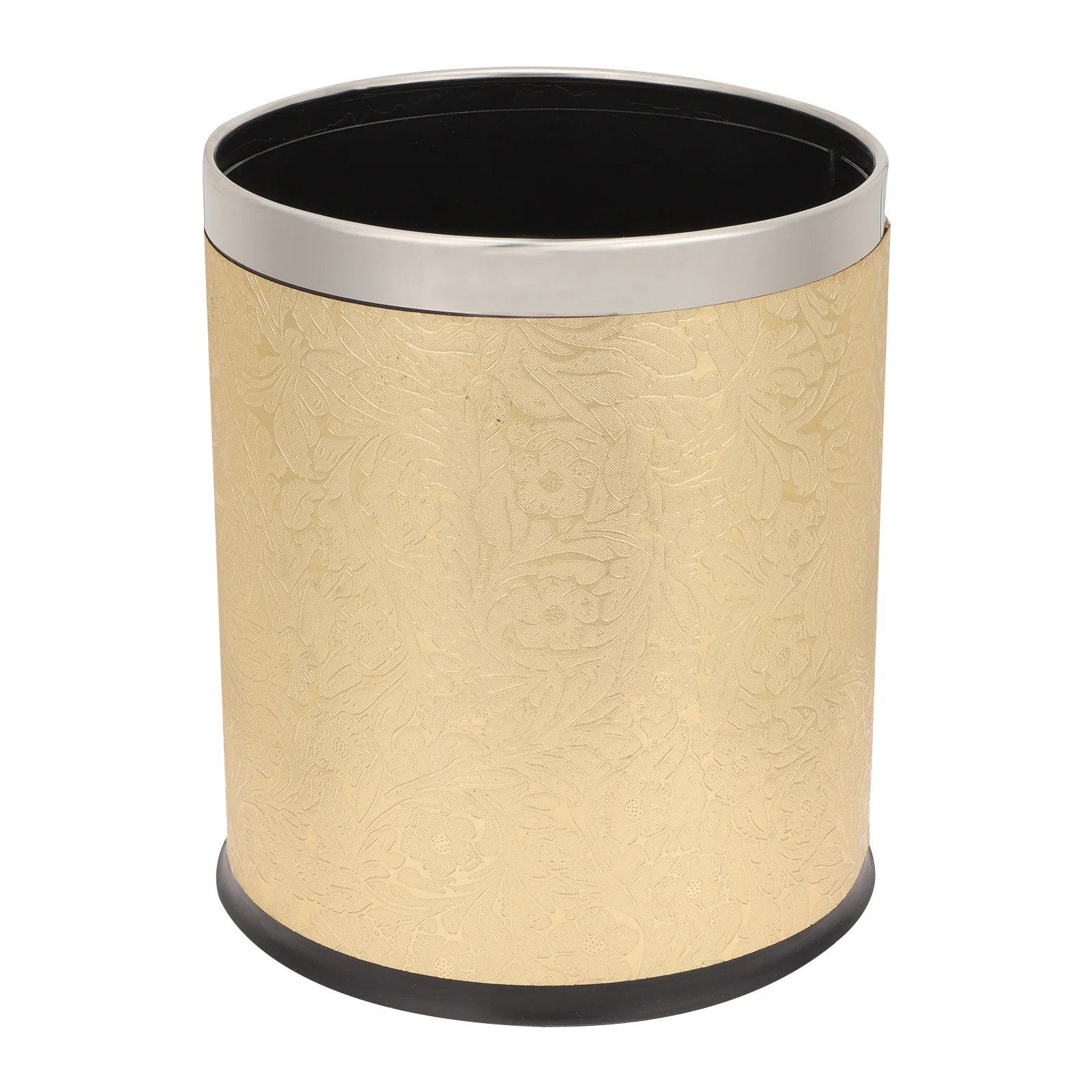 

Can Trash Garbage Waste Bin Basket Kitchen Bathroom Office Gold Roundwastebasket Rubbish Smallrustic Accessories Bedroom