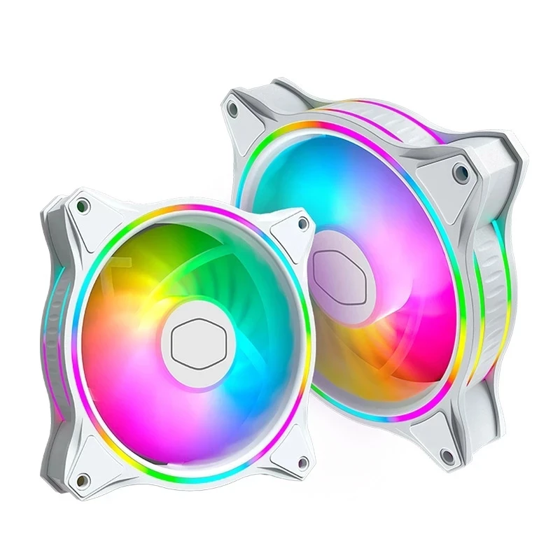 Вентилятор охлаждения Master MF120 HALO черный/белый 12 см 5 В 3 контакта RGB световой эффект