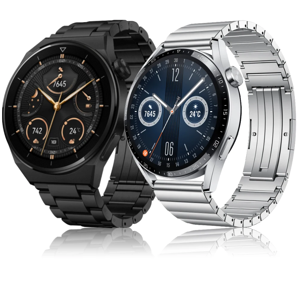 

22mm Titanium Watch Band For Samsung Huawei Amazfit Garmin Honor POLAR Metal Strap Bracelet Wrist Watchbands correa Accessories