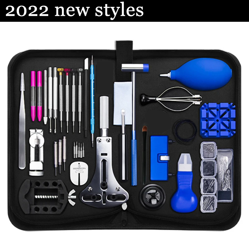 149 159 161 163pcs New Styles Watch Repair Tool Kit Watch Chain Pin Remover Case Opener Spring Bar Battery Replacement Tools