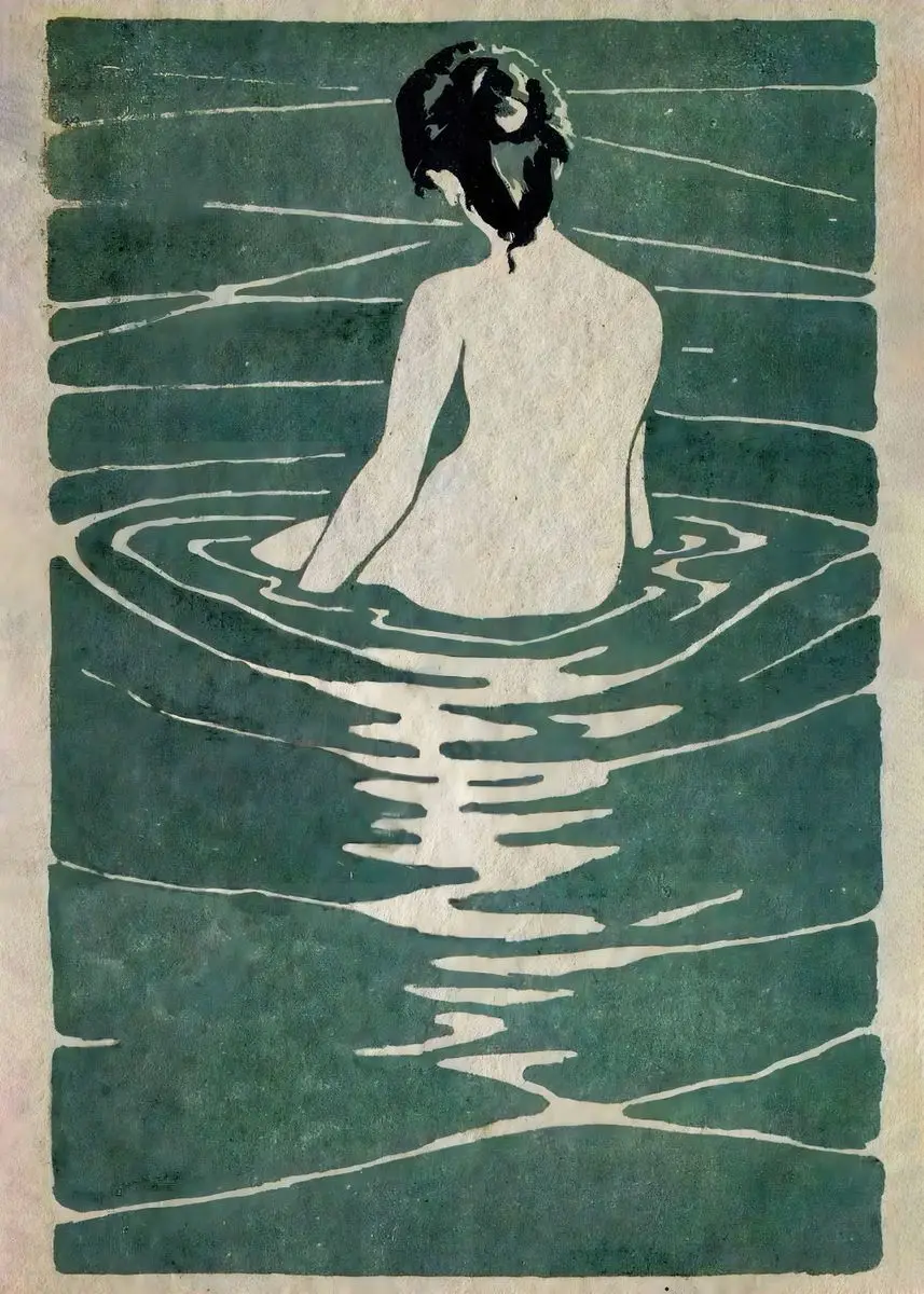 

Японская гейша на холсте