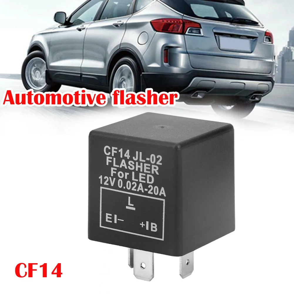 

1 *3-Pin Car Turn Signal Flasher Relay 12V Plug And Play CF14 Fixed Frequency Car Accessories
