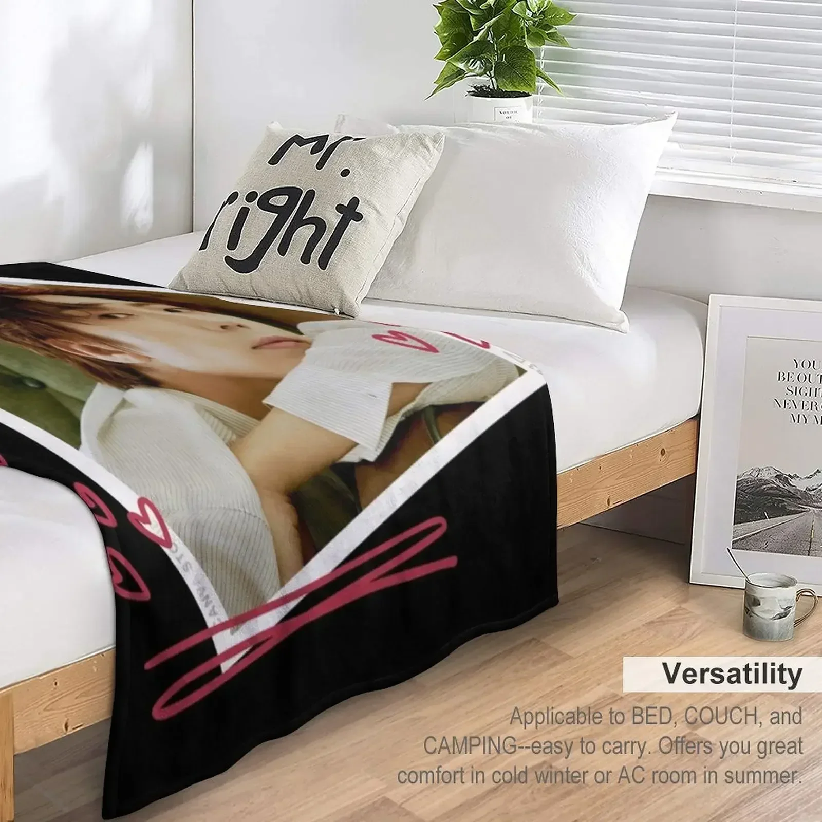 PM - 2PM Comeback wooyong Throw Blanket Роскошный дизайнерский гигантский диван Мягкие роскошные