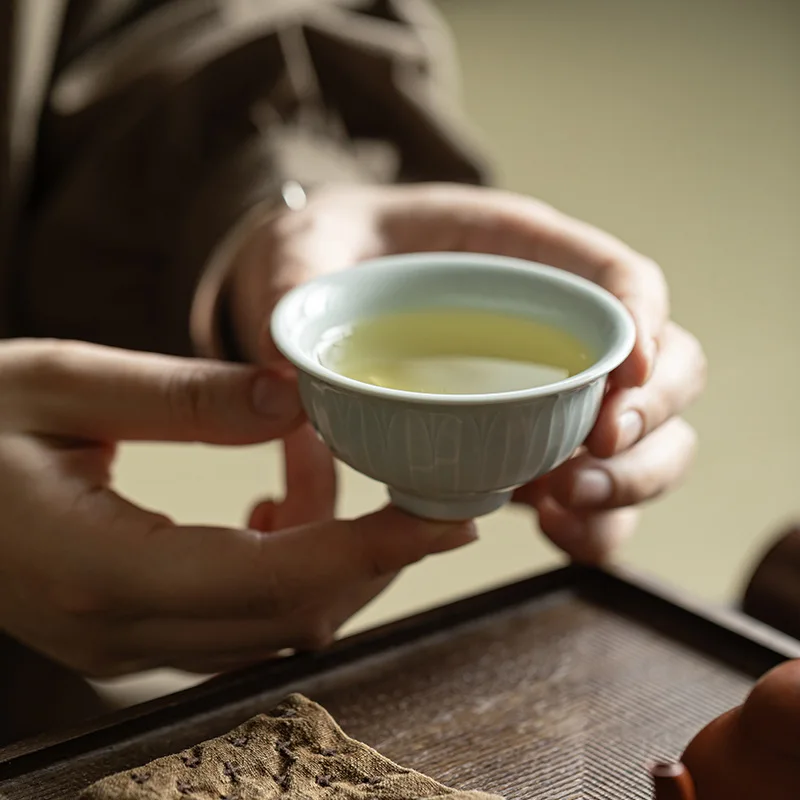 Имитация древнего фетального лотоса с откидной крышкой открытая чашка Женская