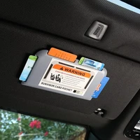automobile accessories car sun visor card holder paste type pocket organizer pouch bag card car styling ic card holder sunshade