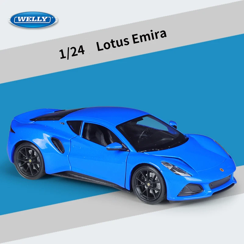 

WELLY 1:24 Lotus Emira Supercar Alloy Car Diecasts & Toy Vehicles Car Model Miniature Scale Model For Children Collect Ornaments