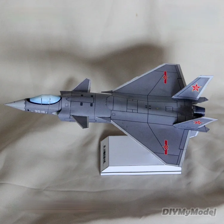 

DIYMyModeI J-20 stealth fighter DIY Набор бумажных моделей ручной работы игрушка ручной работы пазлы подарок реквизит для фильма
