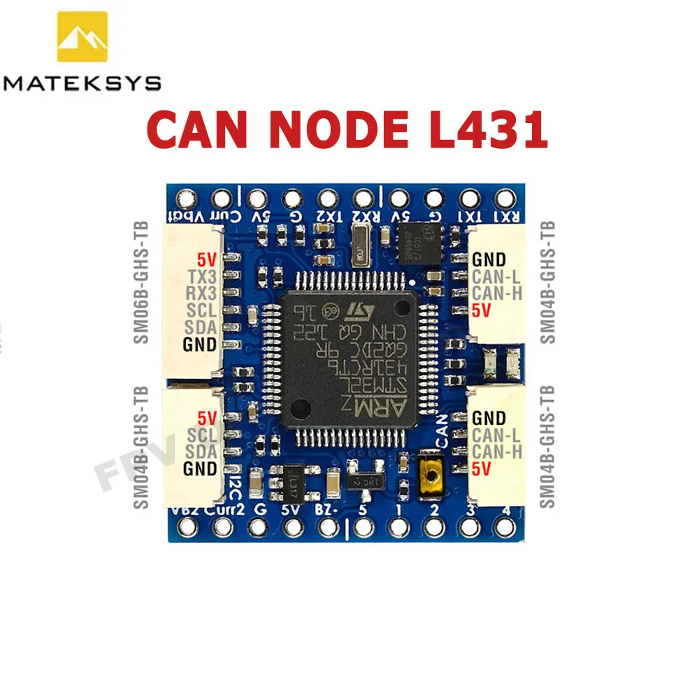 MATEK CAN-L431 AP_Periph CAN Knot дронекан L431 26x26 мм для ArduPilot GNSS Компас Барометр датчик скорости