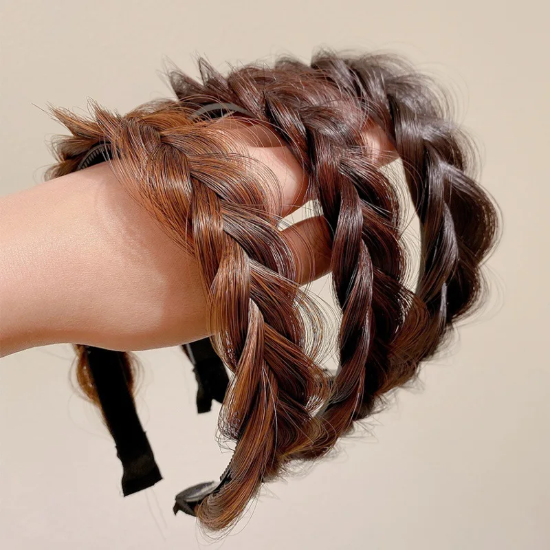 Женский обруч для волос AWAYTR косичка в Корейском стиле нескользящая аксессуар