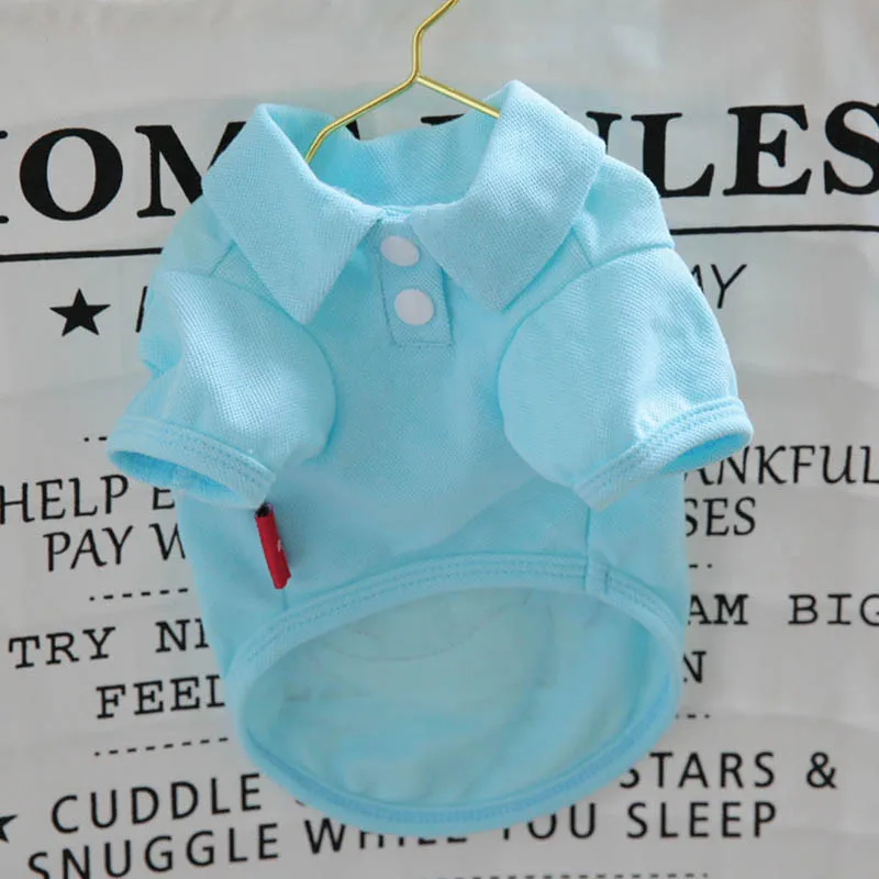 

Dog Polo Shirt Candy Color Pets Dogs Clothing for Small Medium Dog Costume Chihuahua Puppy Clothes for Dogs Pug Vest Ropa Perro